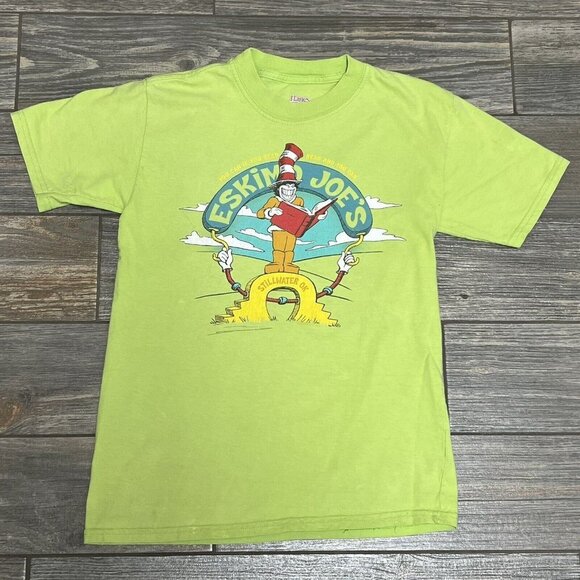 VTG Eskimo Joe's Dr. Seuss Parody READ T-Shirt Youth XL Fits Women’s XS Beefy-T - Picture 10 of 11